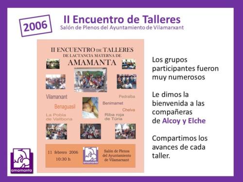 Primeros encuentros talleres 2006